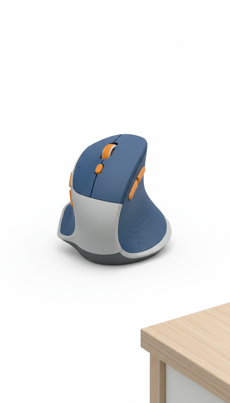 Ratón ergonómico inalámbrico contorneado