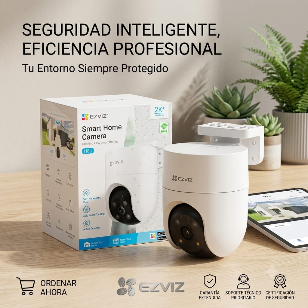 H8C EZVIZ- CAMARA DE SEGURIDAD WI-FI 360° PARA EXTERIORES