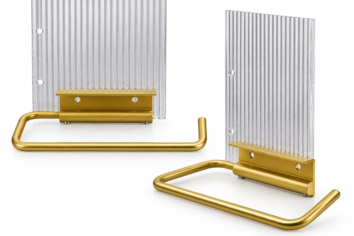 SOPORTE ELEGANTE ACRILICO PARA PAPEL HIGIENICO.