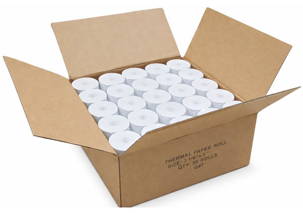 Caja papel termico 80mm x 70 mm 50 unidades